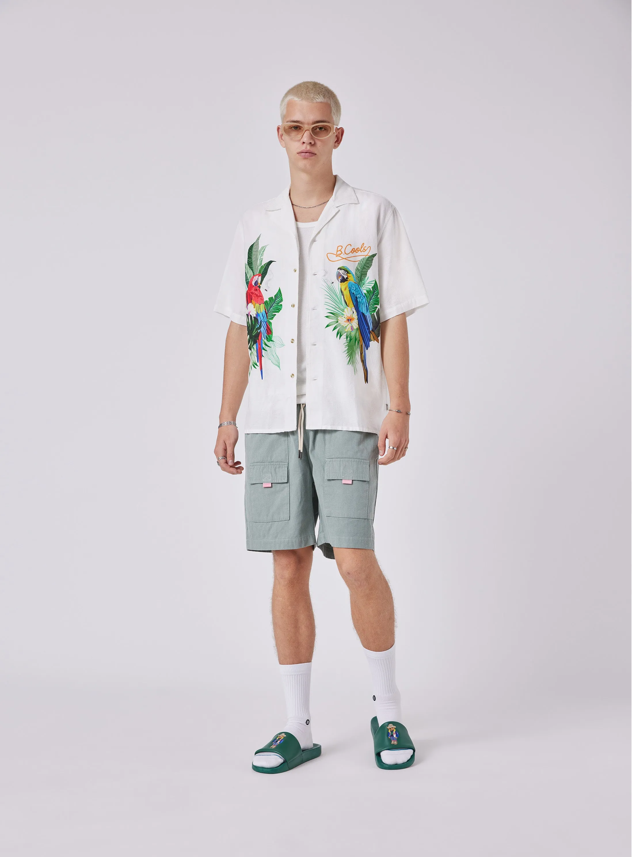 Resort Shirt White Parrot sold by Barney Cools product image thumbnail 4