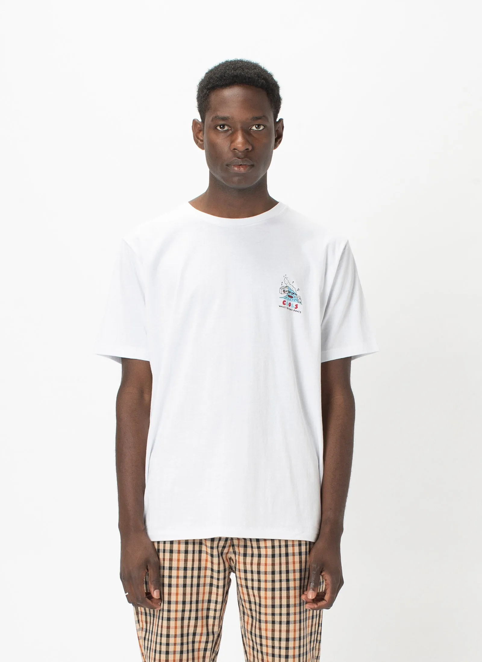 Waves Before Raves Tee White sold by Barney Cools product image thumbnail 2