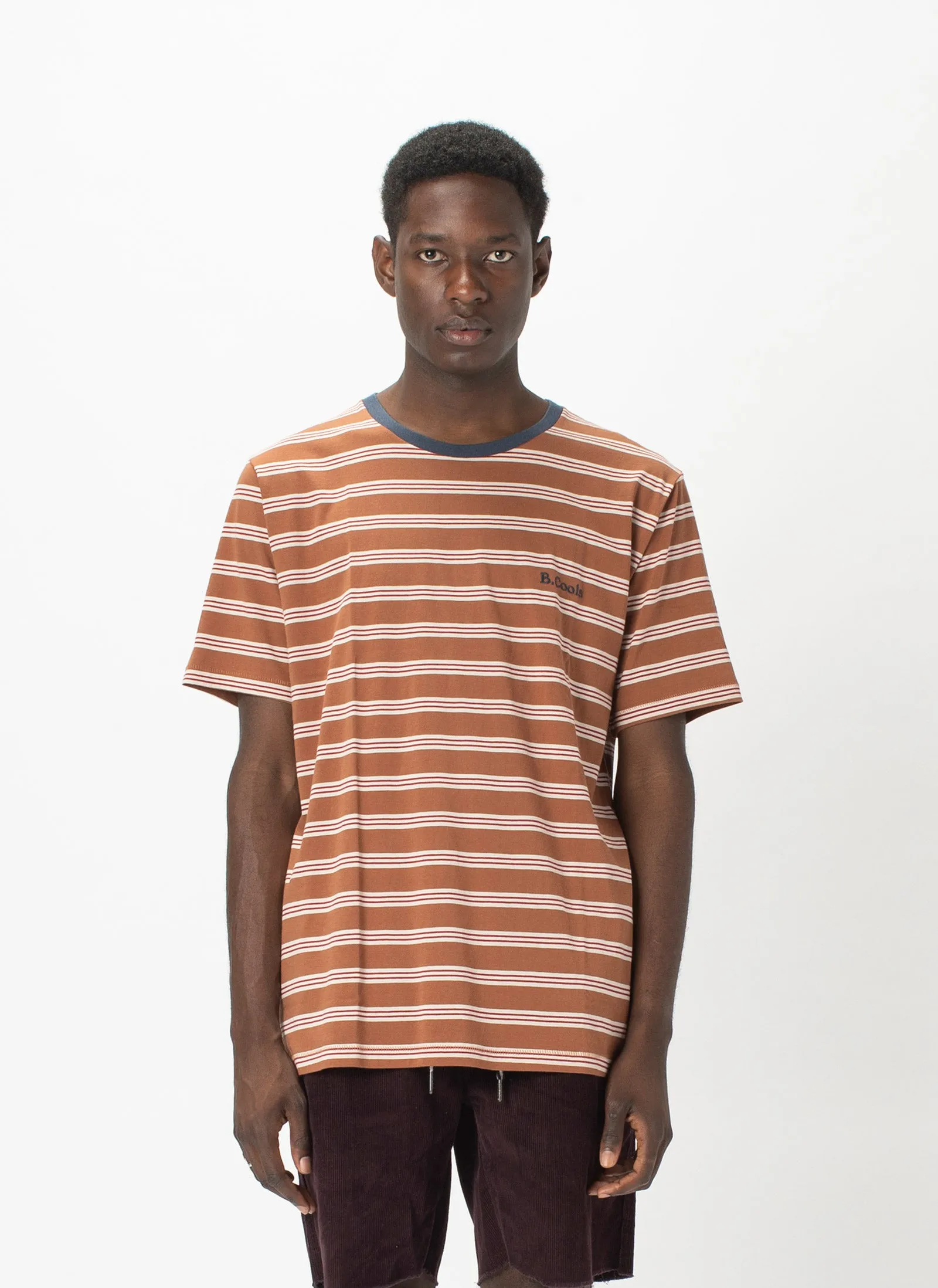 B.Cools Embro Tee Clay Stripe sold by Barney Cools