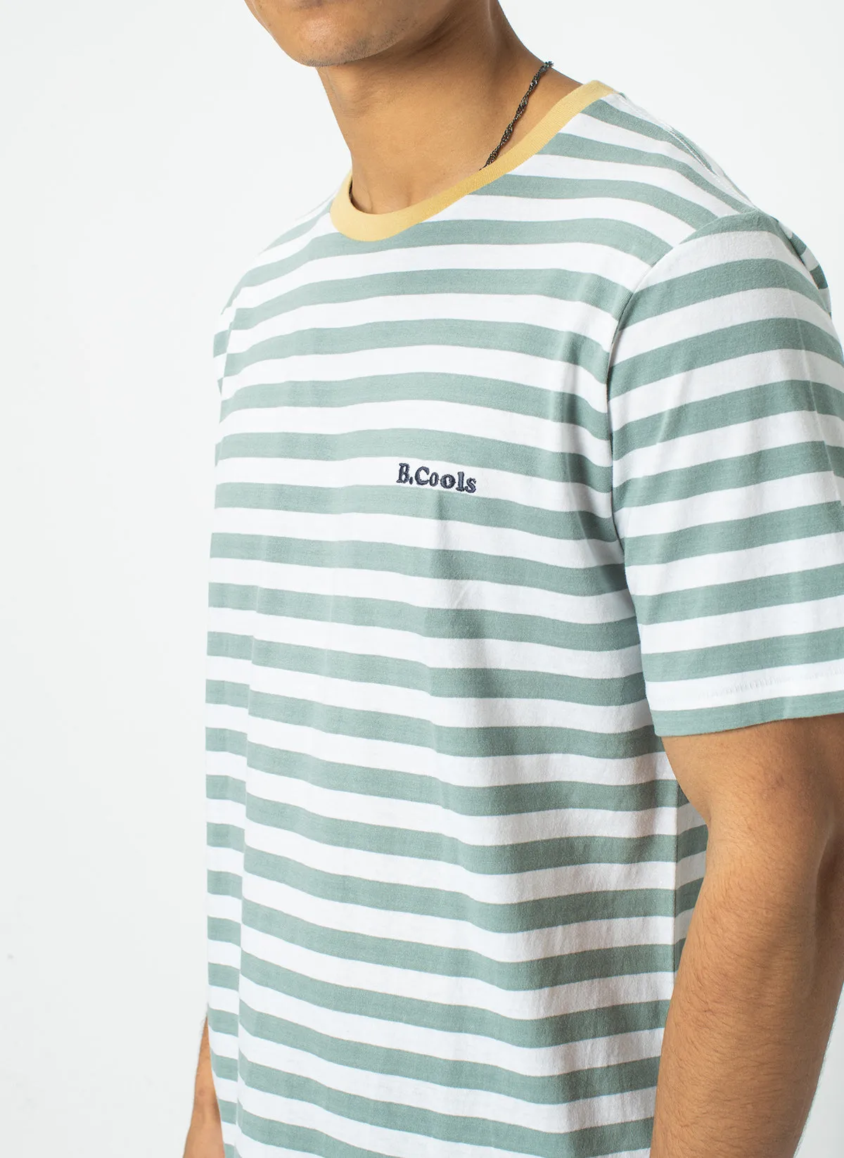 B.Cools Retro Tee Teal Stripe sold by Barney Cools product image thumbnail 2