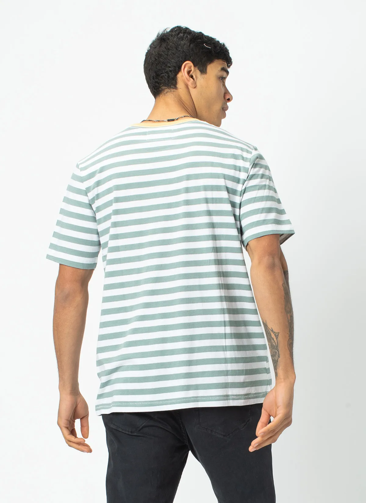 B.Cools Retro Tee Teal Stripe sold by Barney Cools product image thumbnail 5