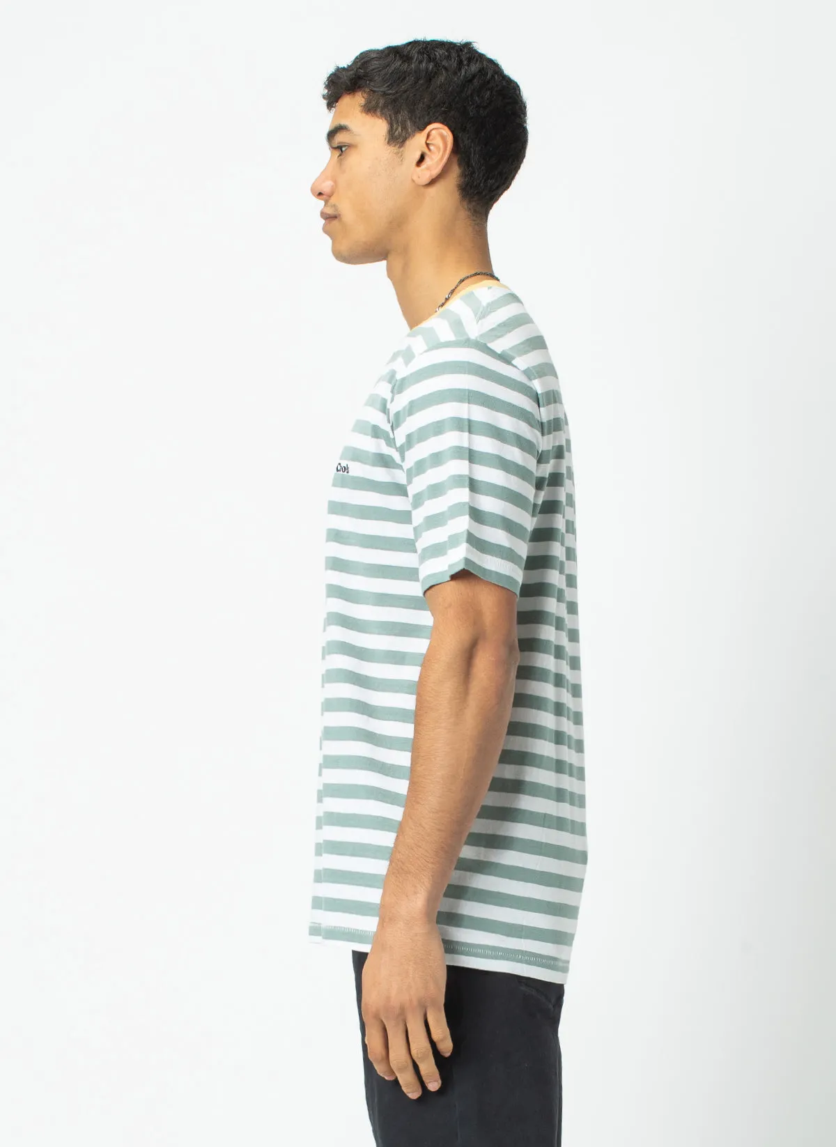 B.Cools Retro Tee Teal Stripe sold by Barney Cools product image thumbnail 4
