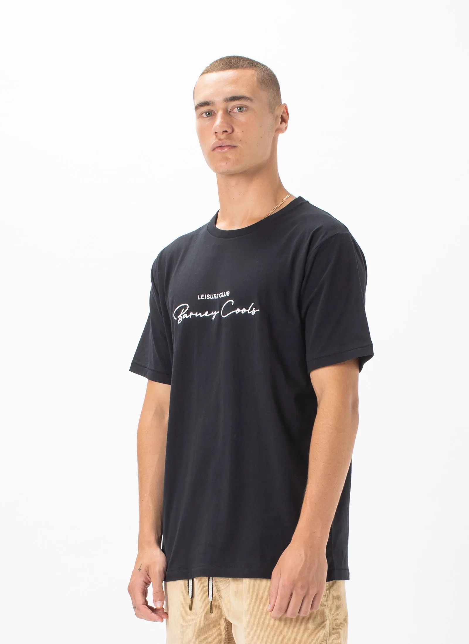 Club Script Tee Black sold by Barney Cools product image thumbnail 3