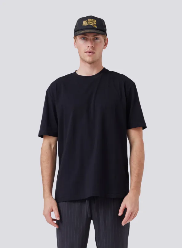 Homie Tee Jet Black sold by Barney Cools
