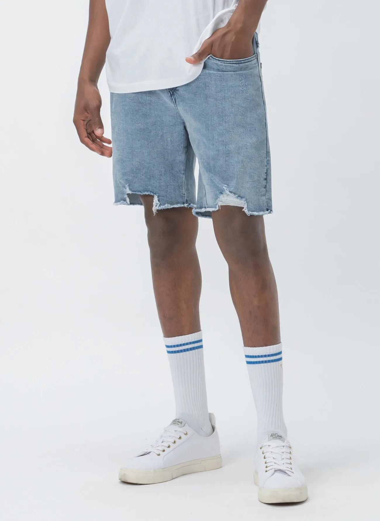 Raw Jean Short Stone Blue sold by Barney Cools product image thumbnail 2