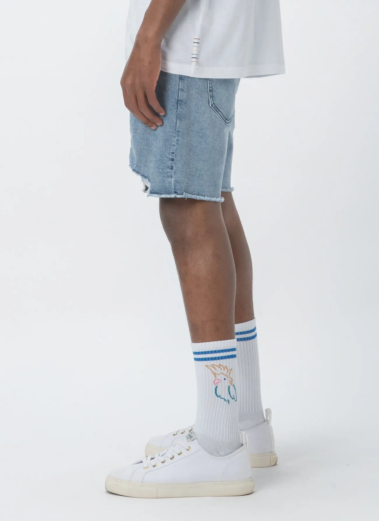 Raw Jean Short Stone Blue sold by Barney Cools product image thumbnail 3