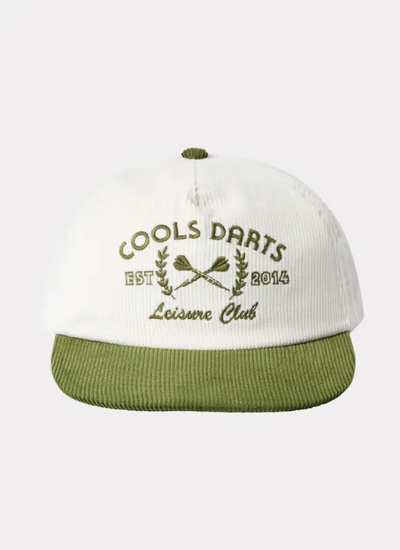 Darts Cap White/Green Cord sold by Barney Cools