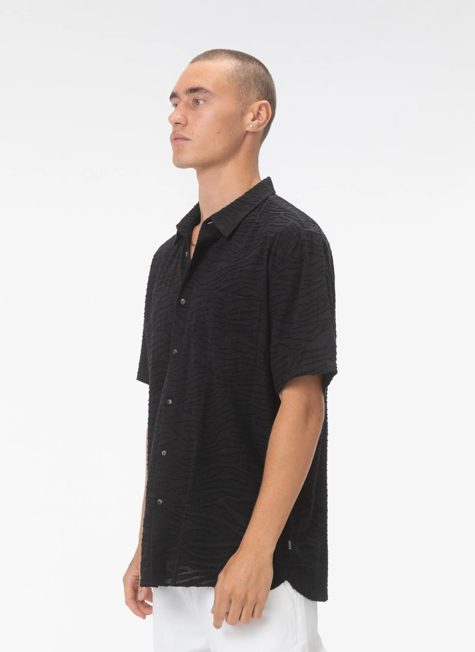 Holiday Shirt Black Leopard sold by Barney Cools product image thumbnail 3