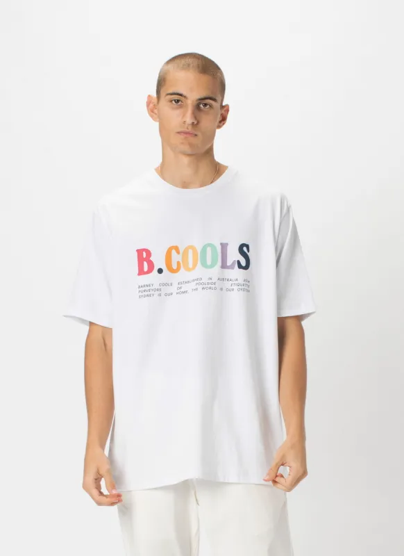 B.Bold Tee White sold by Barney Cools