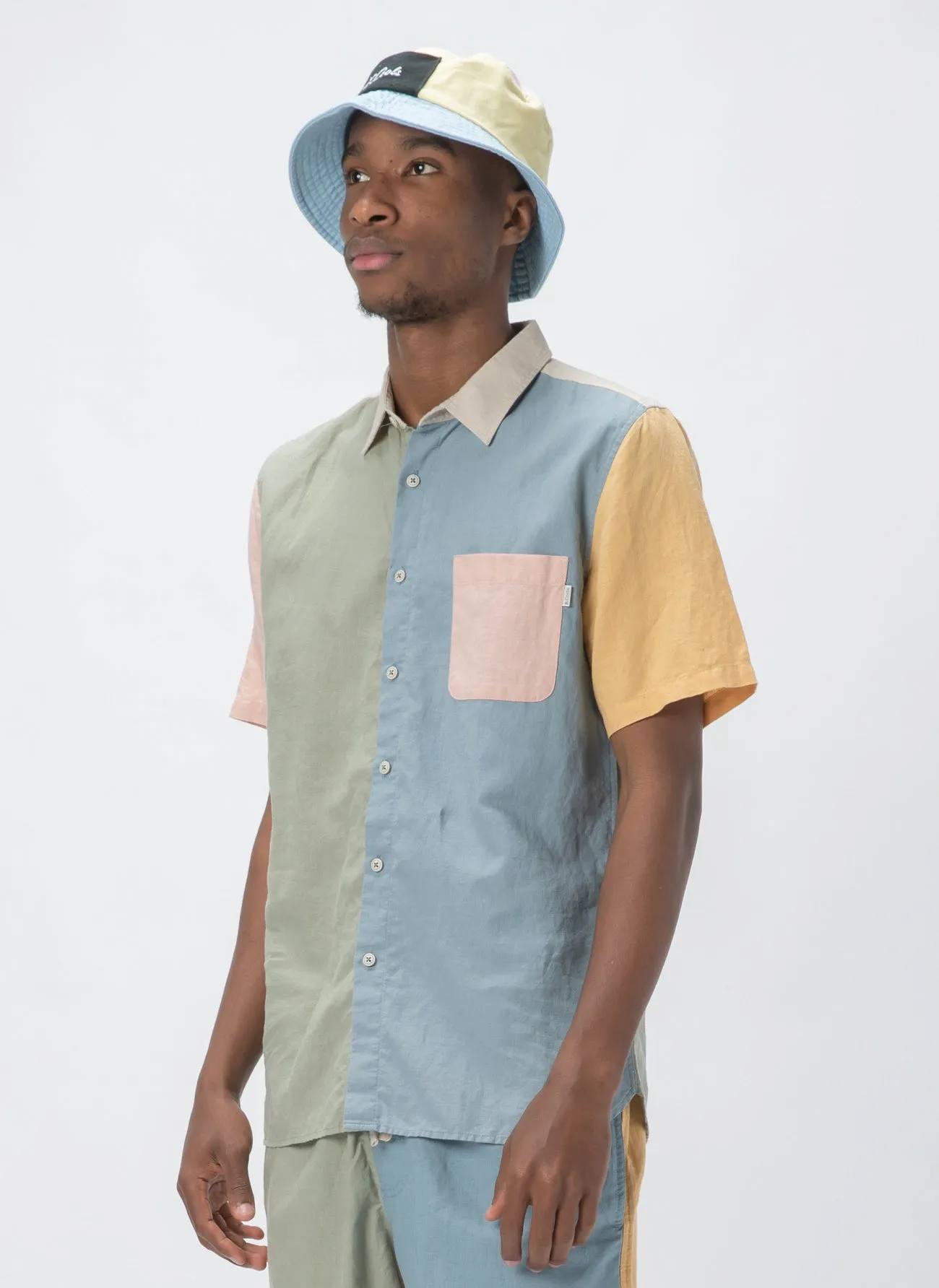 Holiday Short-Sleeve Shirt Pastel Colour Block sold by Barney Cools product image thumbnail 3