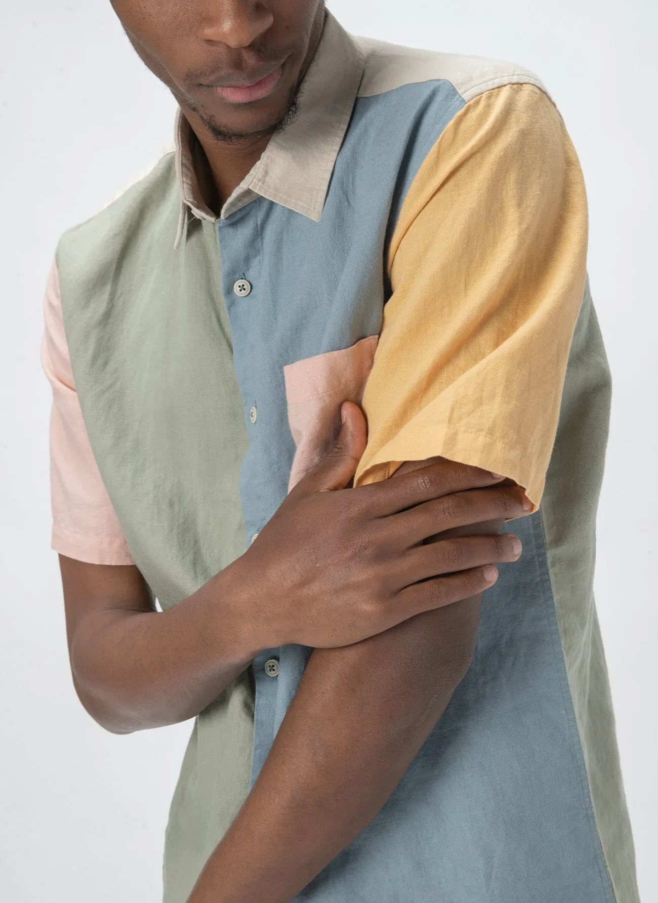 Holiday Short-Sleeve Shirt Pastel Colour Block sold by Barney Cools product image thumbnail 2