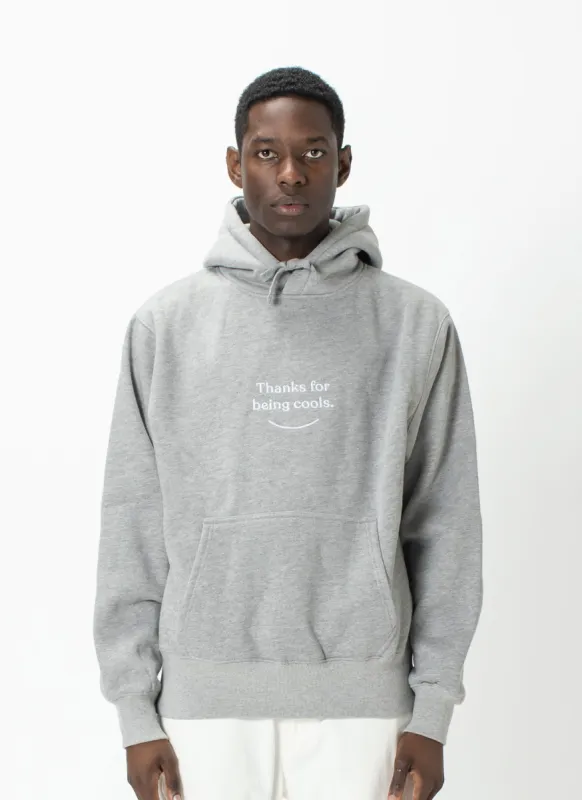 Thanks Hood Grey Melange sold by Barney Cools