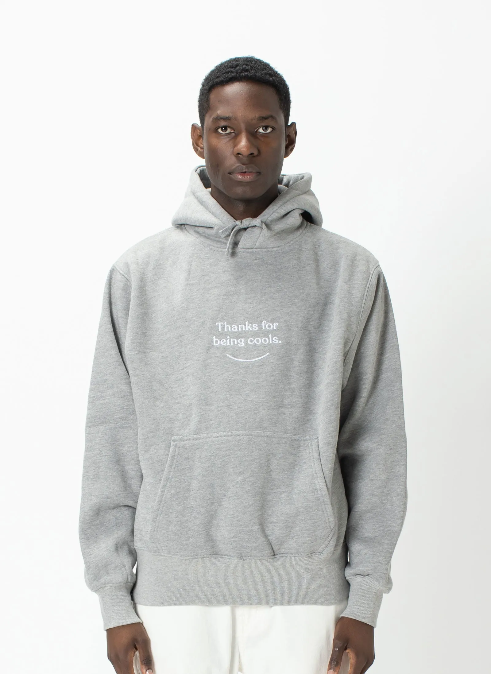 Thanks Hood Grey Melange sold by Barney Cools