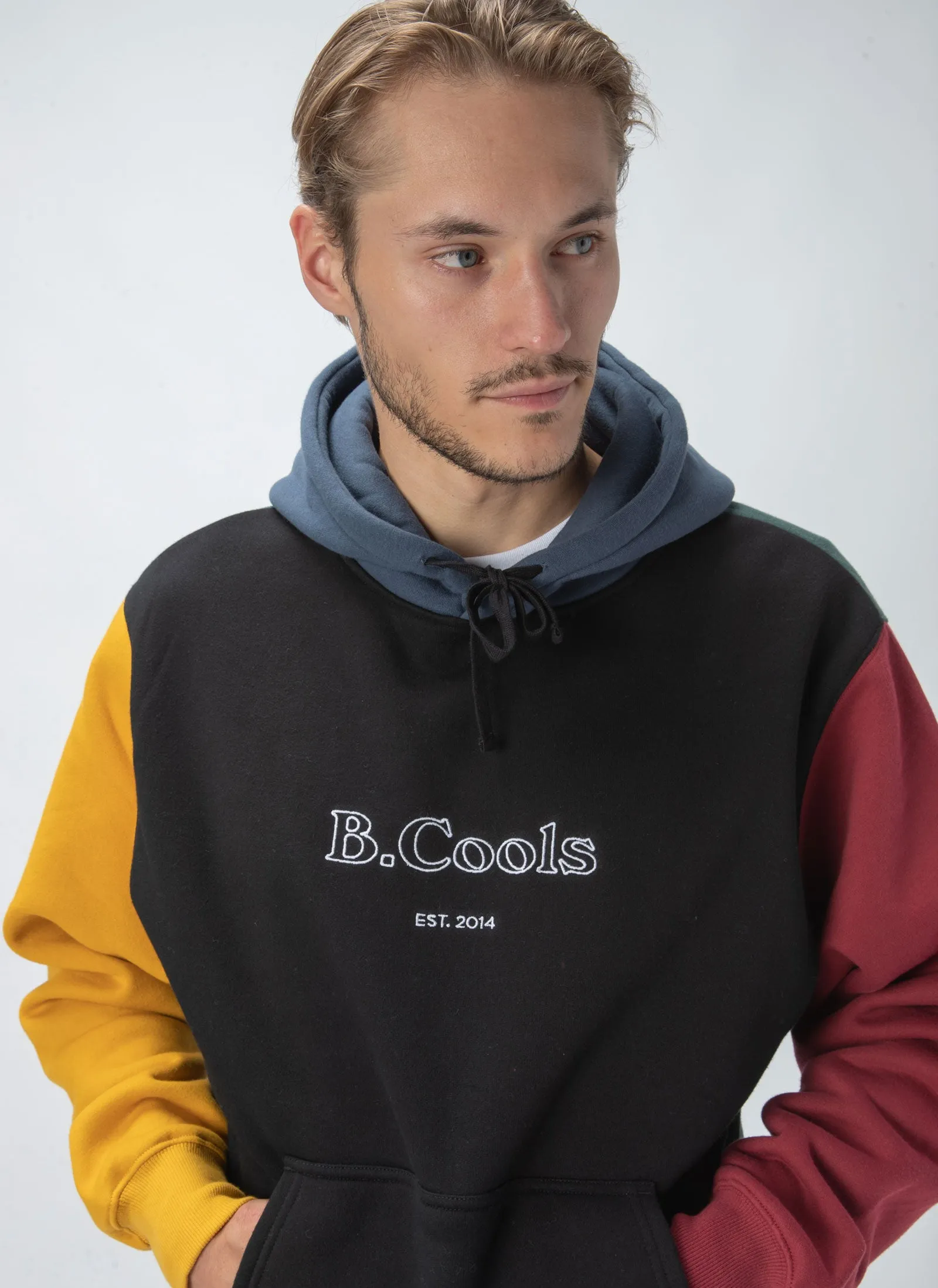 B.Cools Heritage Hood Sweatshirt Colour Block sold by Barney Cools product image thumbnail 2