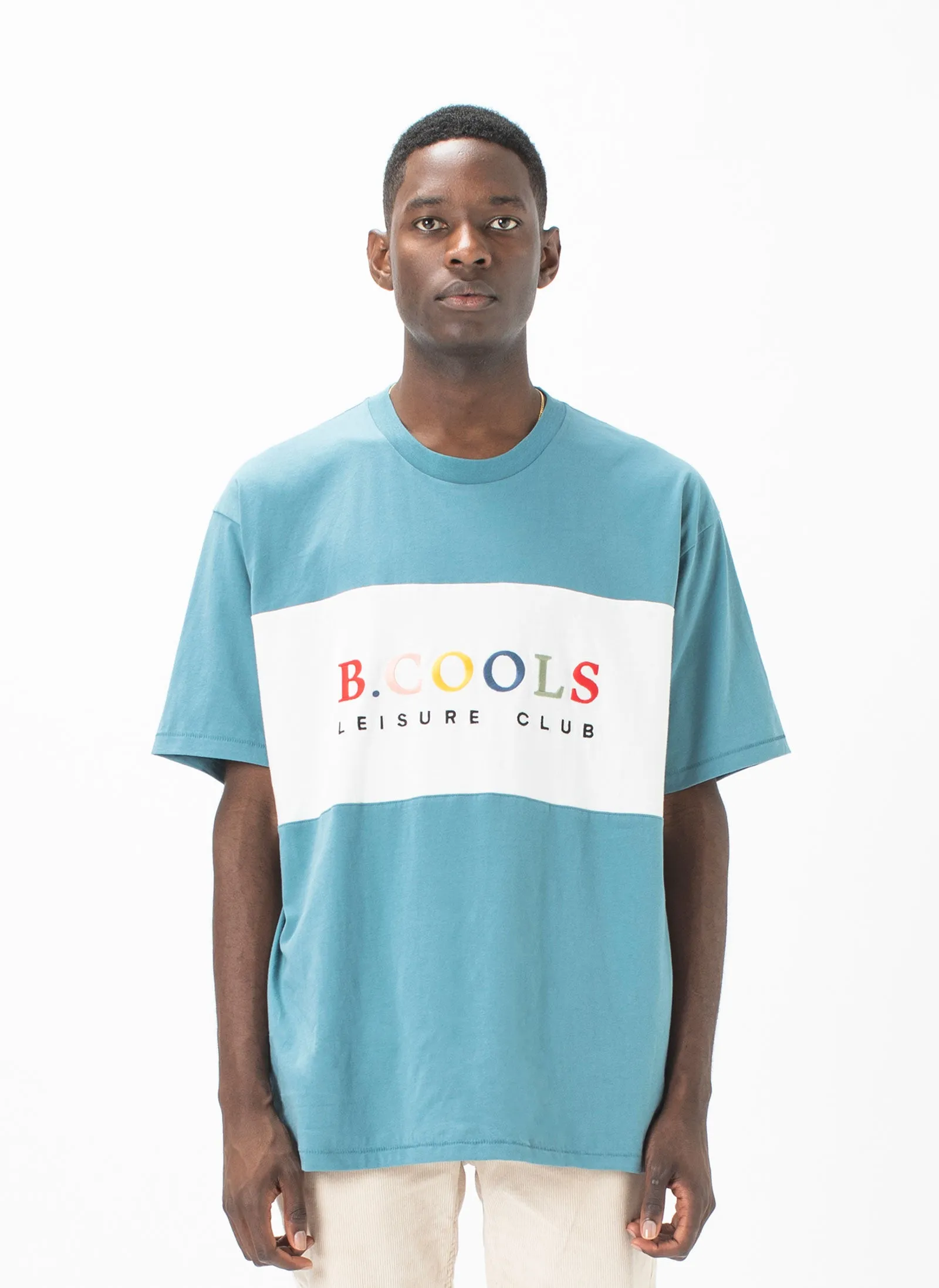 Leisure Club Homie Tee Teal sold by Barney Cools