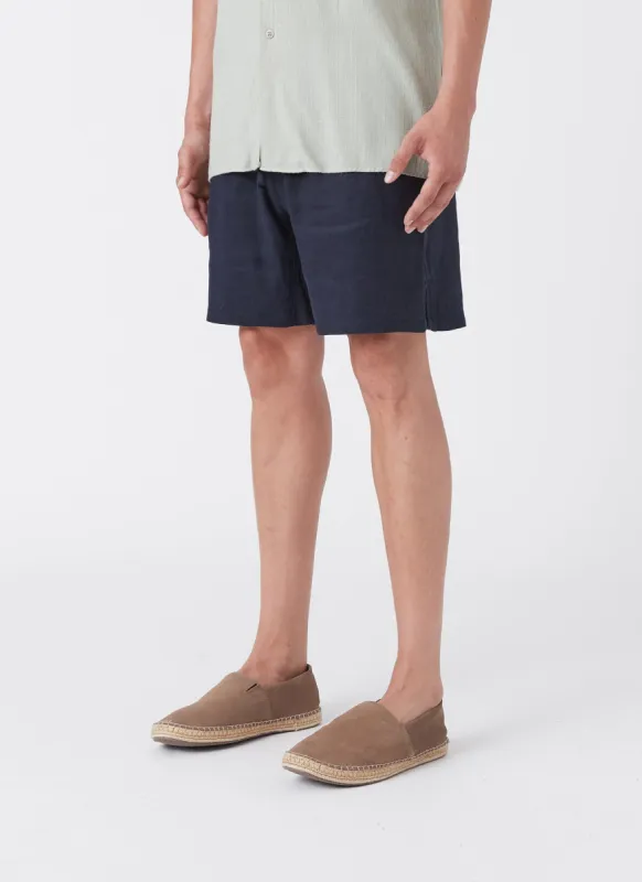 Poolside 2.0 Linen Short Midnight sold by Barney Cools