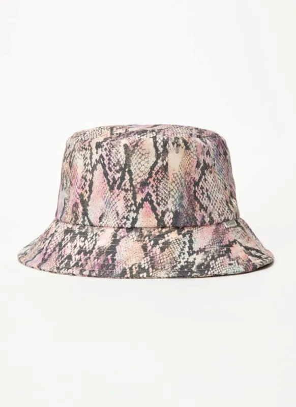 Bucket Hat Pink Snake sold by Barney Cools