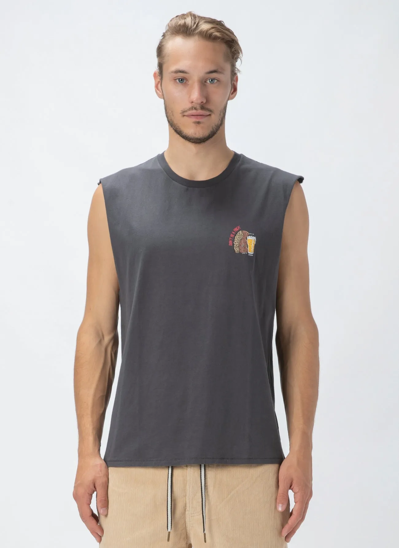 Echidna Muscle Tee Pigment Black sold by Barney Cools product image thumbnail 2