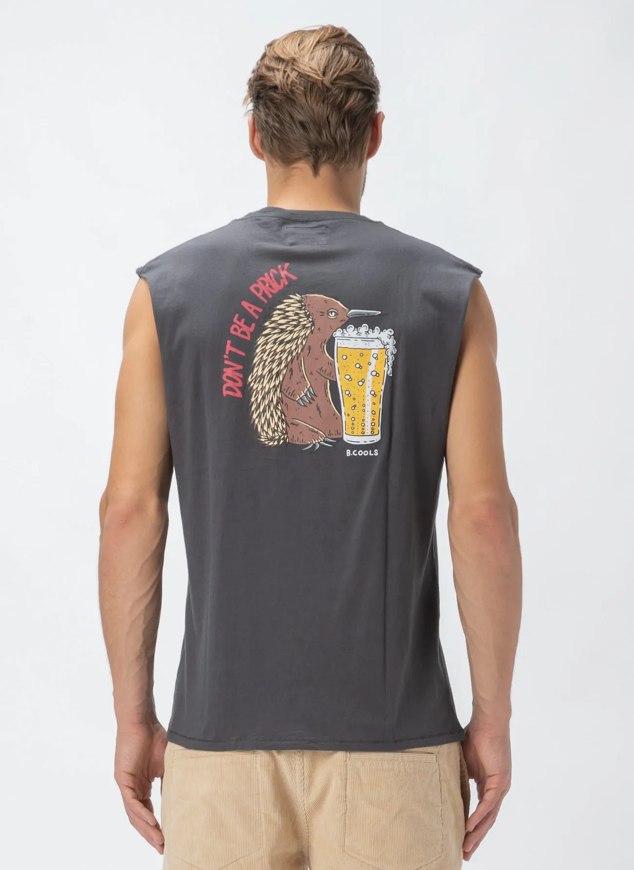 Echidna Muscle Tee Pigment Black sold by Barney Cools product image thumbnail 5