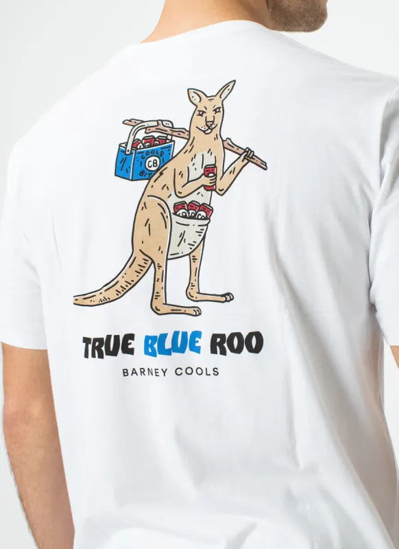 Kangaroo Tee White sold by Barney Cools