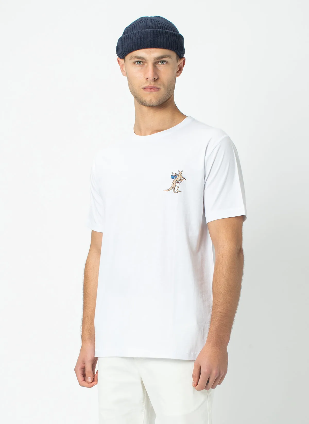 Kangaroo Tee White sold by Barney Cools product image thumbnail 3