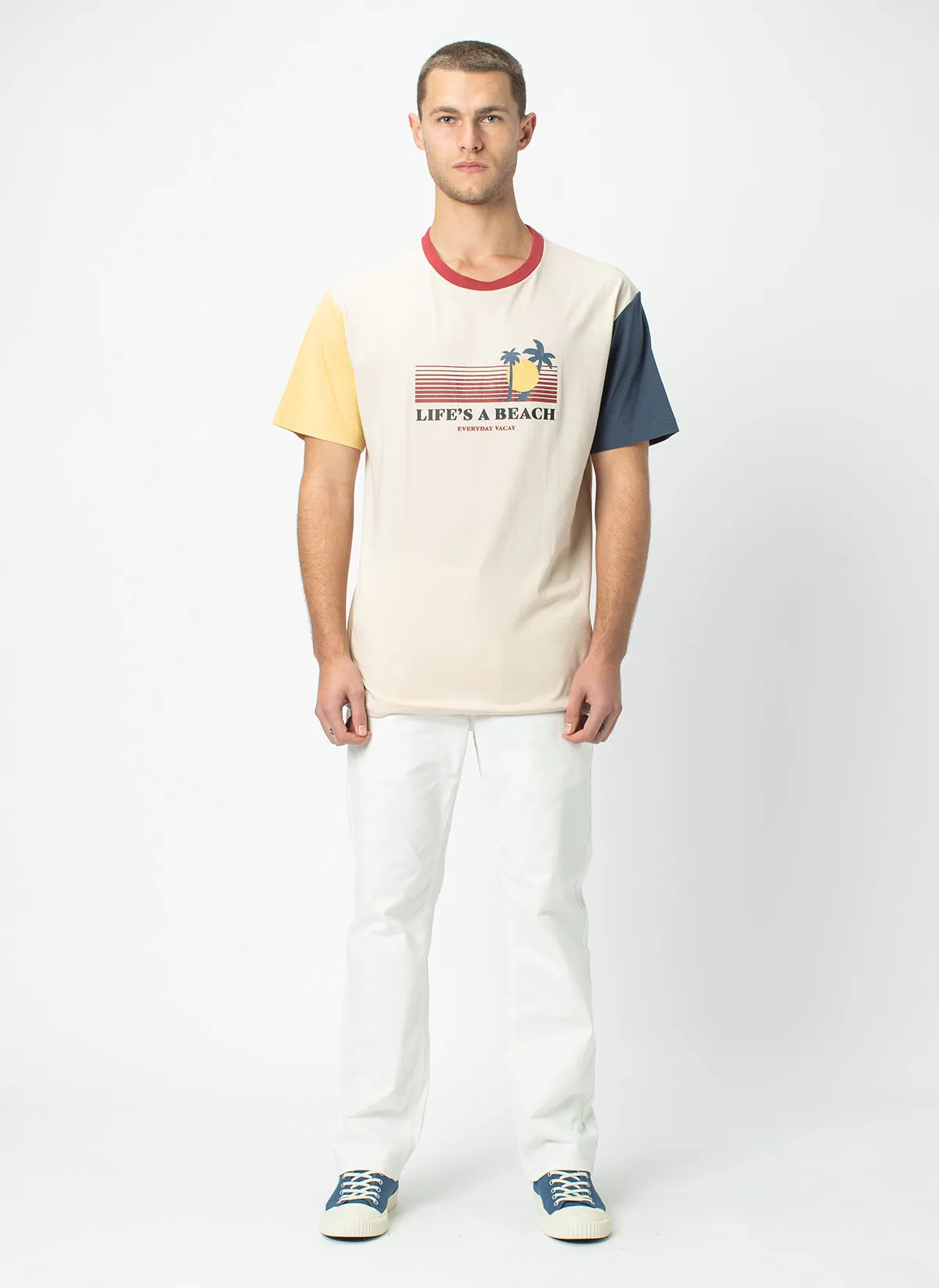 Beach Homie Tee Colour Block sold by Barney Cools product image thumbnail 2