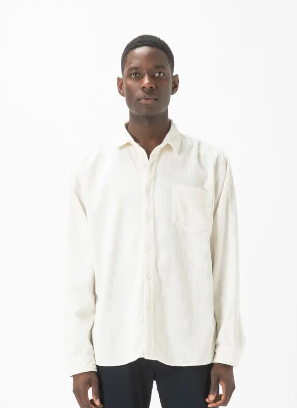 Cabin Shirt White Corduroy sold by Barney Cools
