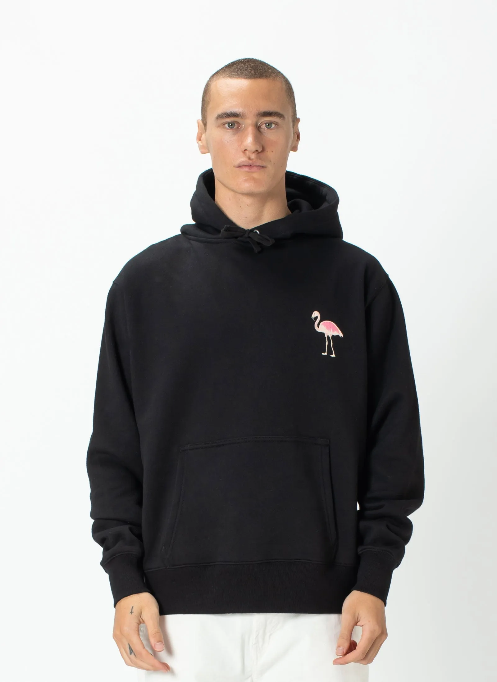 Flamingo Hood Black sold by Barney Cools