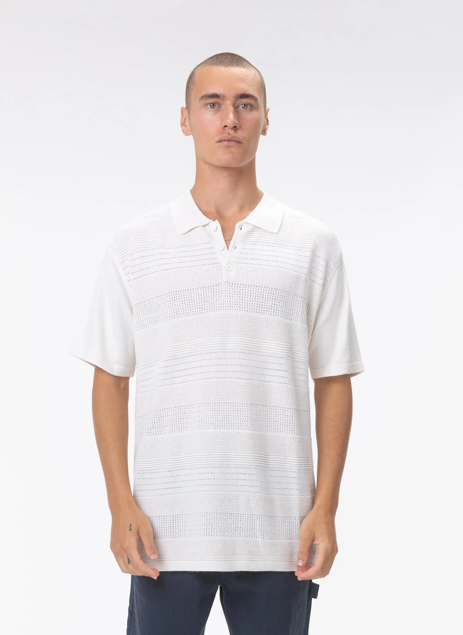 Golf Polo White sold by Barney Cools