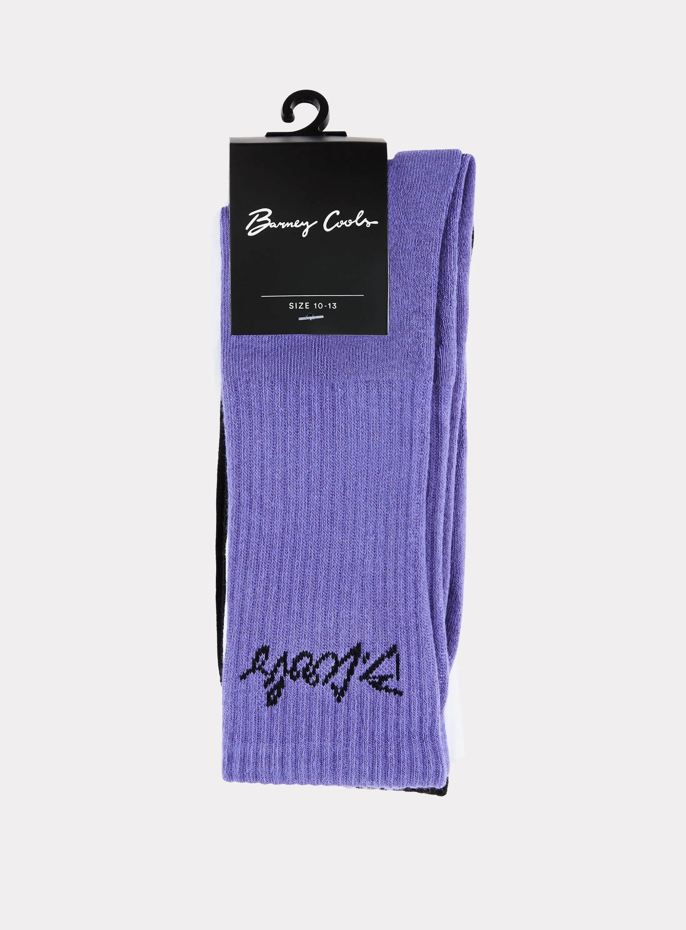 YC Sock 3-Pack White/Lilac/Black sold by Barney Cools product image thumbnail 2