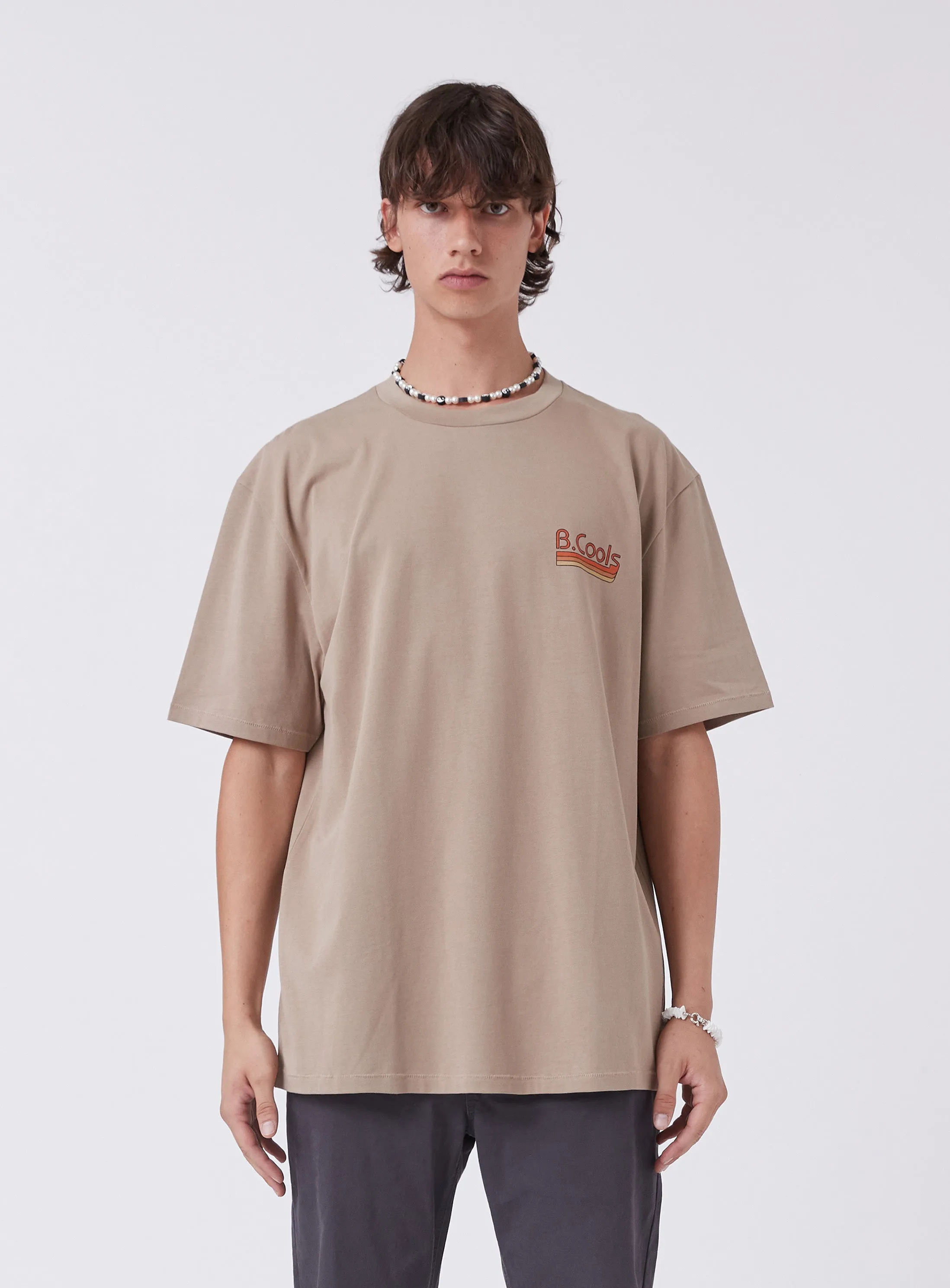 Arcade Homie Tee Sandstone sold by Barney Cools