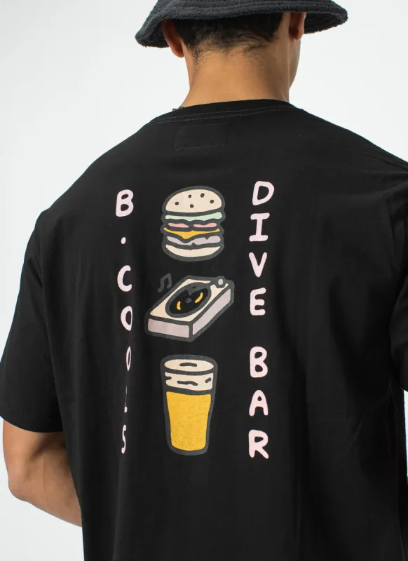 Dive Bar Tee Black sold by Barney Cools