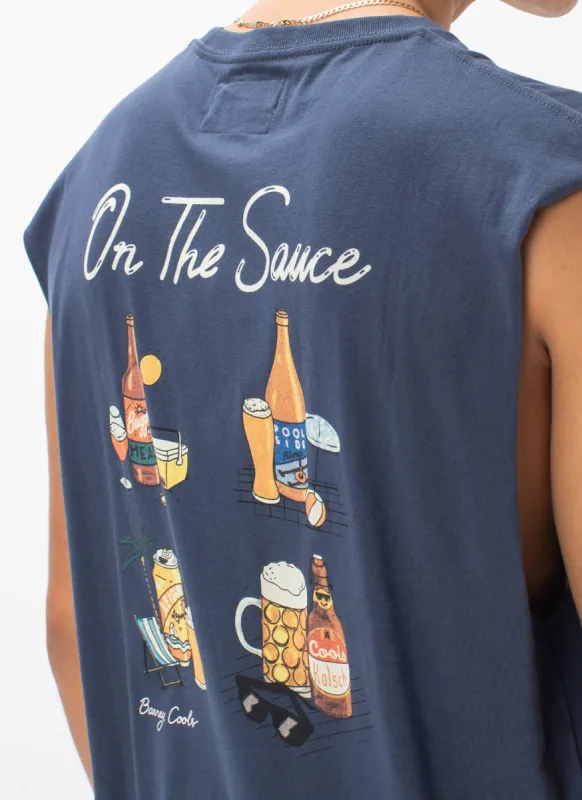 Sauce Muscle Tee Slate sold by Barney Cools