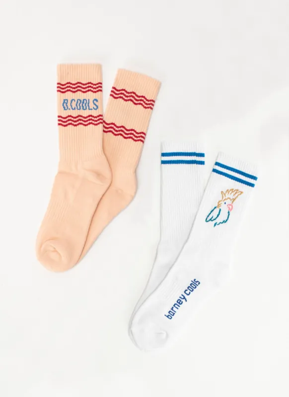 B.Cools 2-Pack Sock Cockatoo/Pink sold by Barney Cools