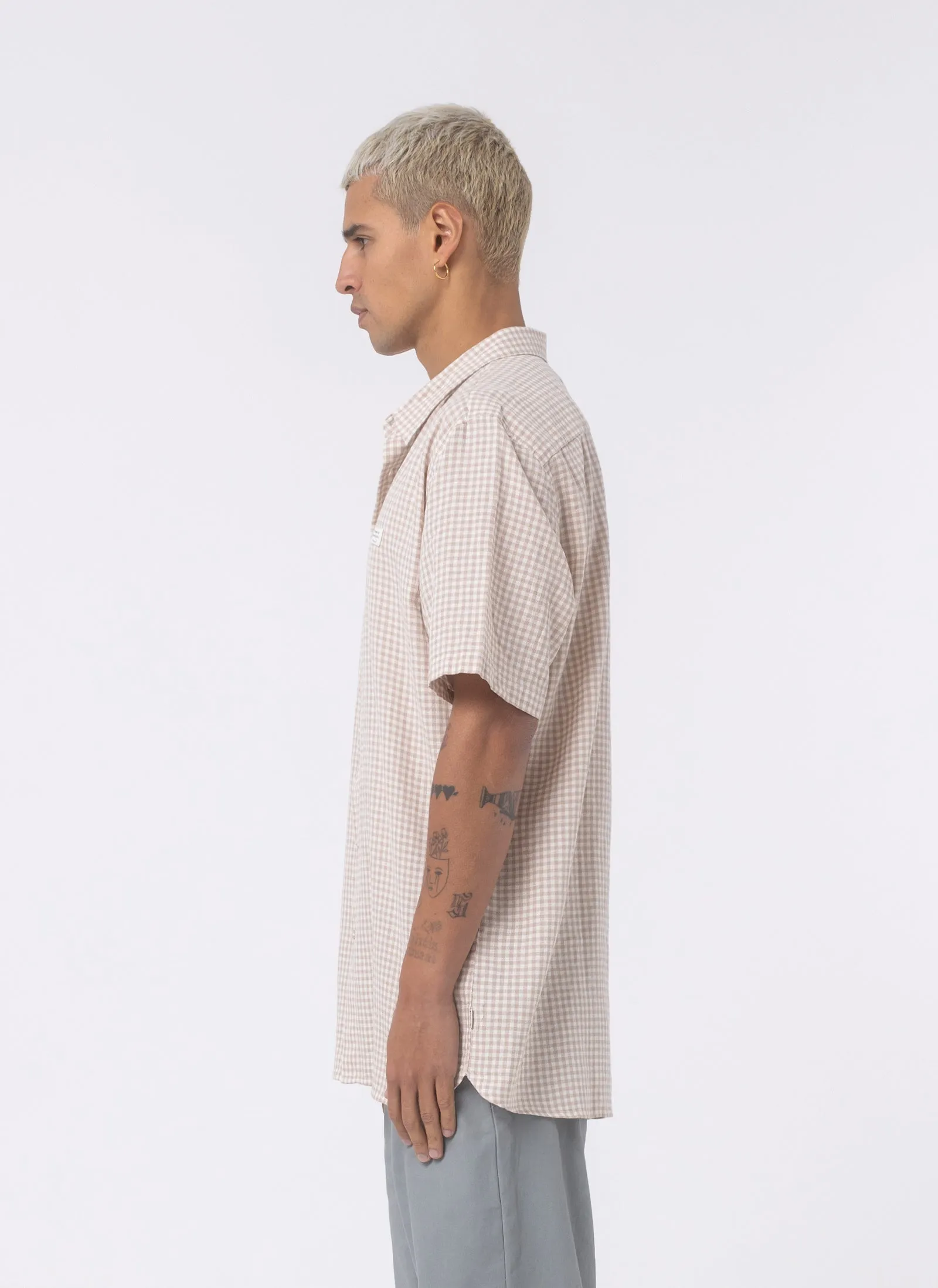 Holiday Shirt Sand Gingham sold by Barney Cools product image thumbnail 5