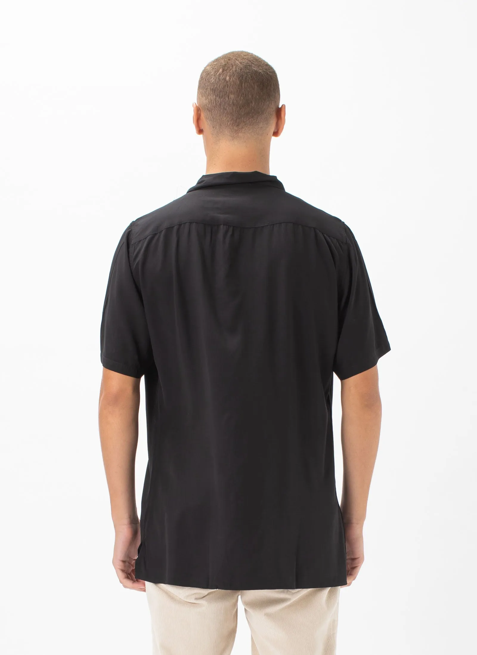 Holiday Camp-Collar Shirt Black sold by Barney Cools product image thumbnail 5