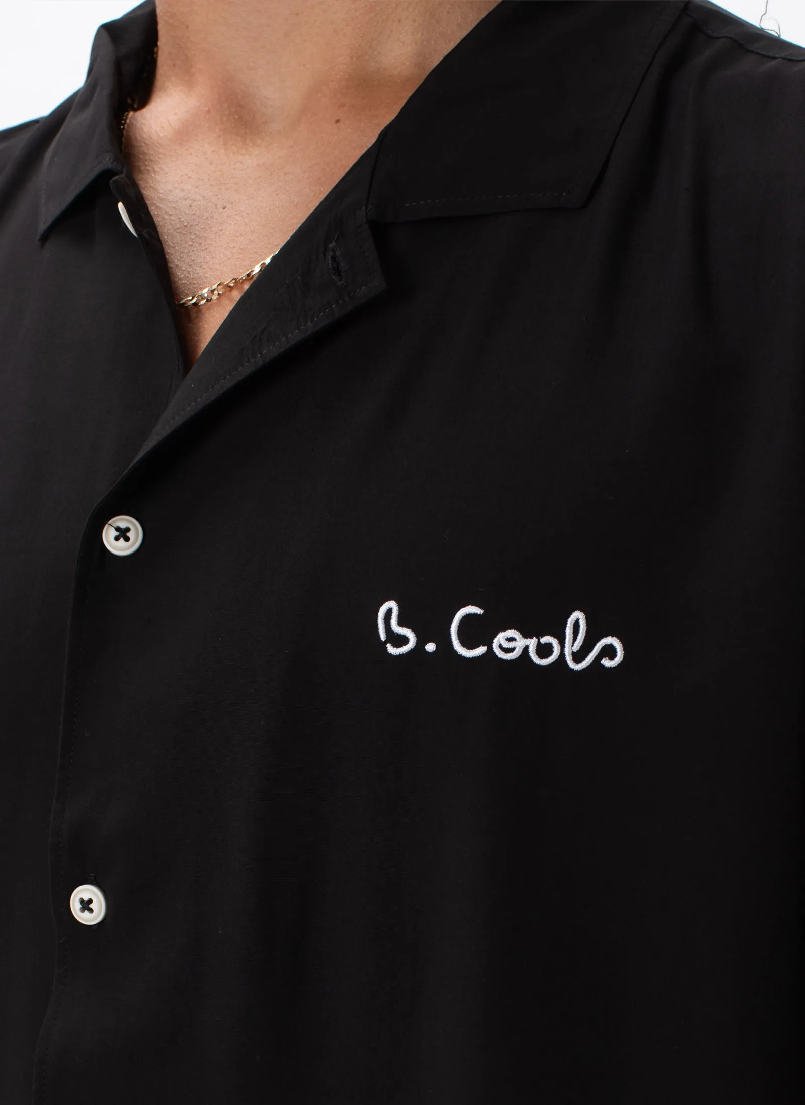 Holiday Camp-Collar Shirt Black sold by Barney Cools product image thumbnail 2