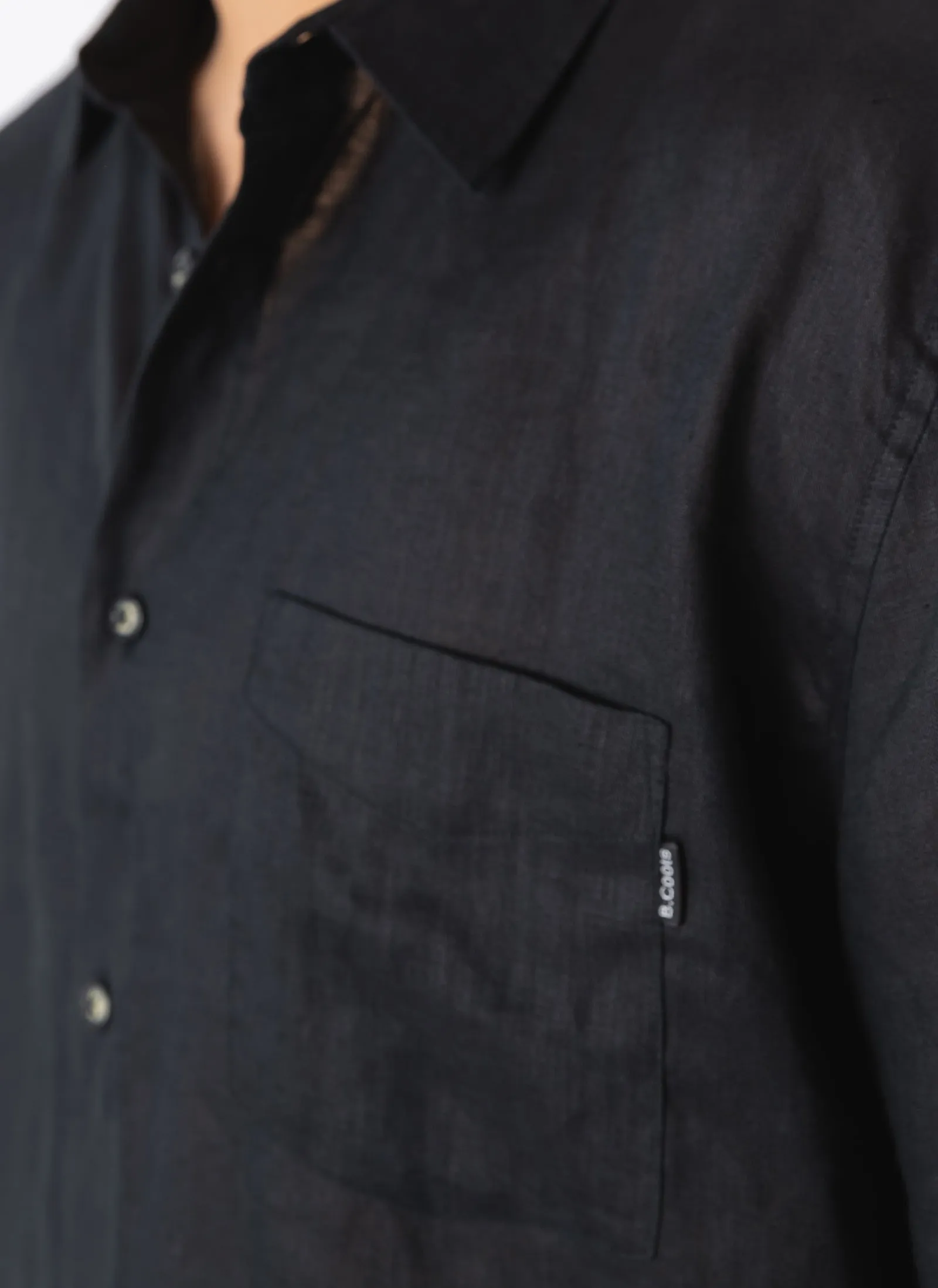Holiday Linen Shirt Black sold by Barney Cools product image thumbnail 2