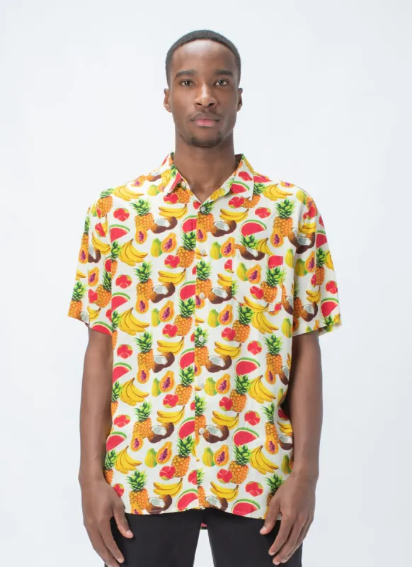 Holiday Short-Sleeve Shirt Fruit Print - Sale sold by Barney Cools