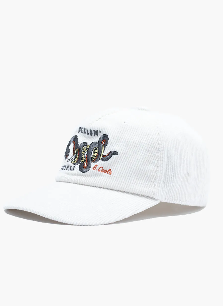 Feelin' Legless Cord 5-Panel White sold by Barney Cools product image thumbnail 3