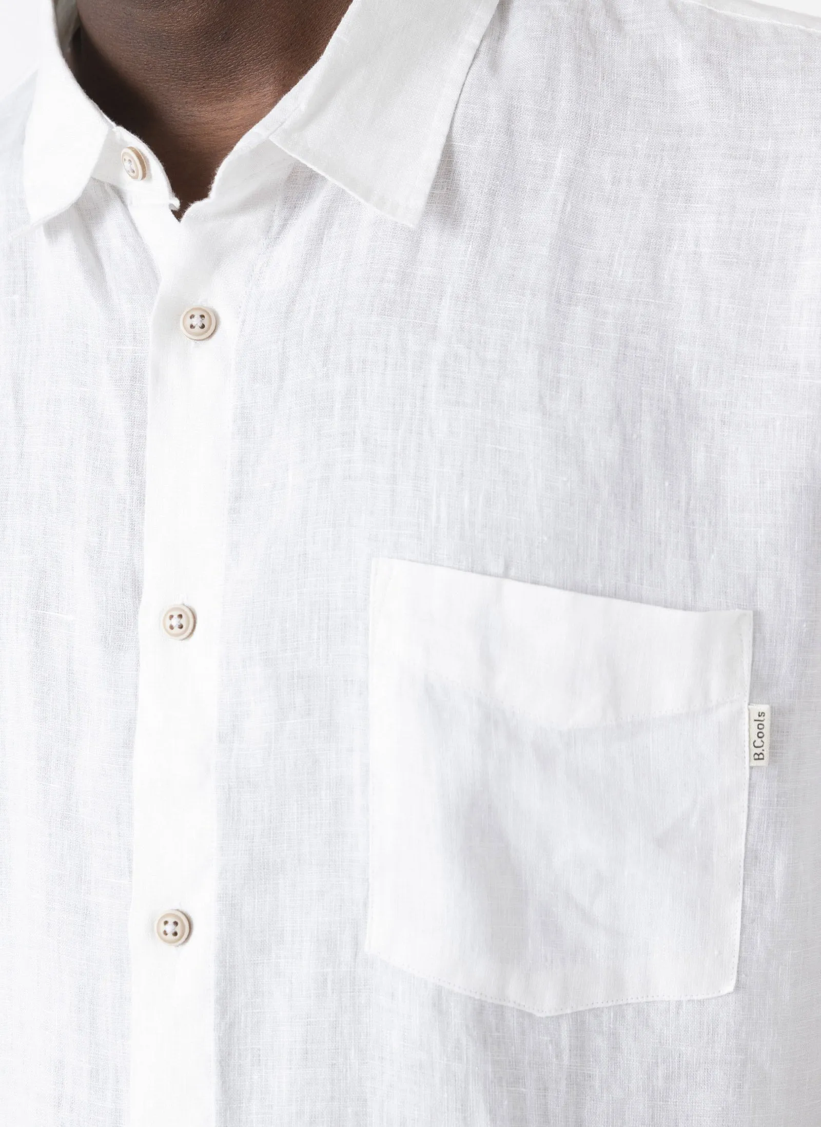 Holiday Linen Shirt White sold by Barney Cools product image thumbnail 2