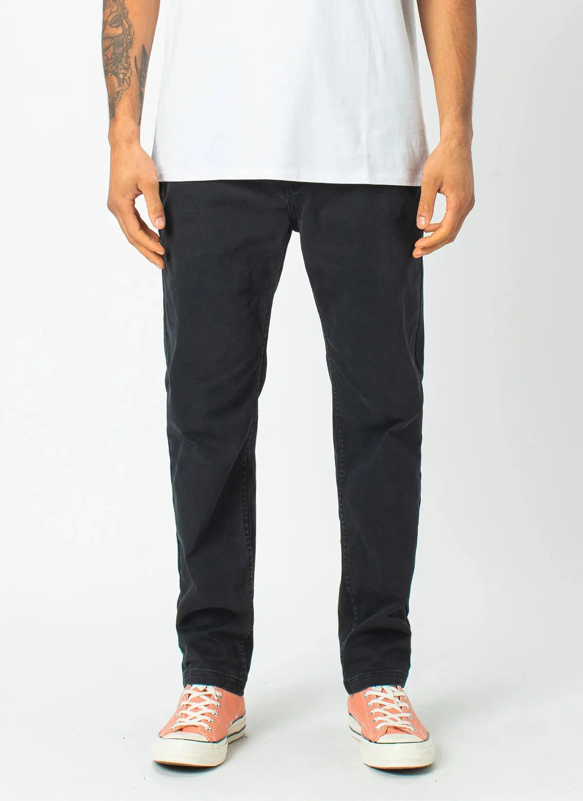 B.Relaxed Chino Black sold by Barney Cools