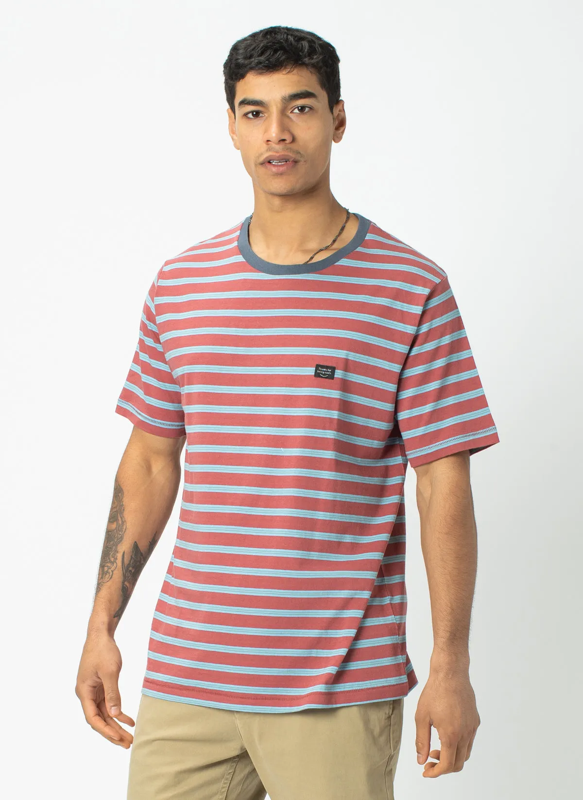 B.Thankful Tee Rust Stripe sold by Barney Cools product image thumbnail 3