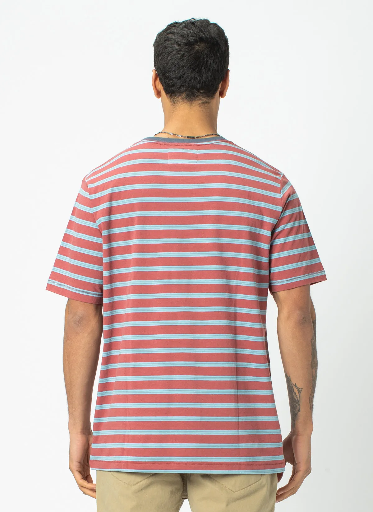 B.Thankful Tee Rust Stripe sold by Barney Cools product image thumbnail 5