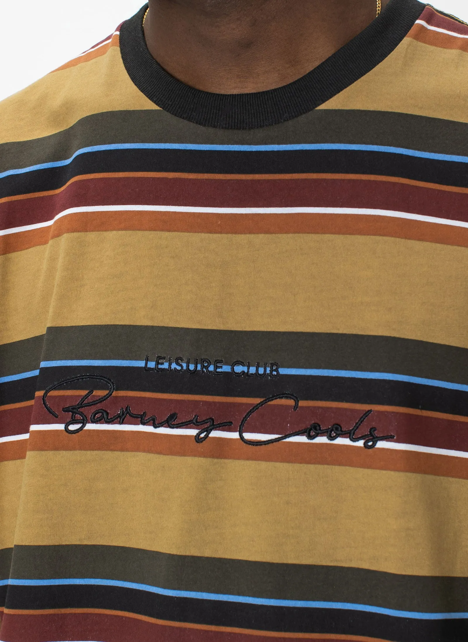 Club Script Homie Tee Wheat Stripe sold by Barney Cools product image thumbnail 2