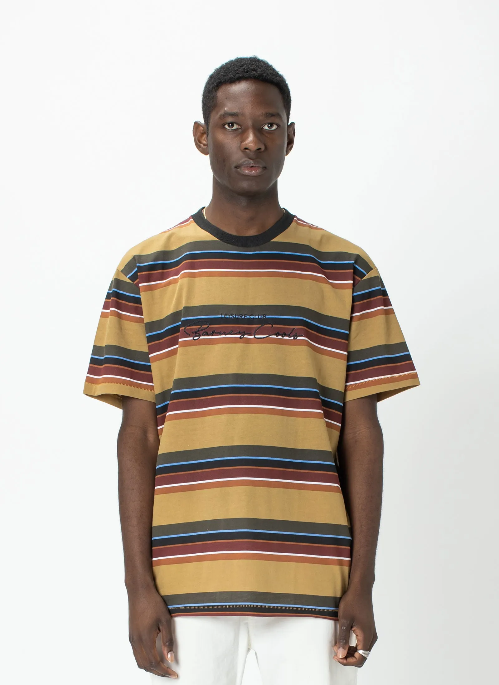Club Script Homie Tee Wheat Stripe sold by Barney Cools