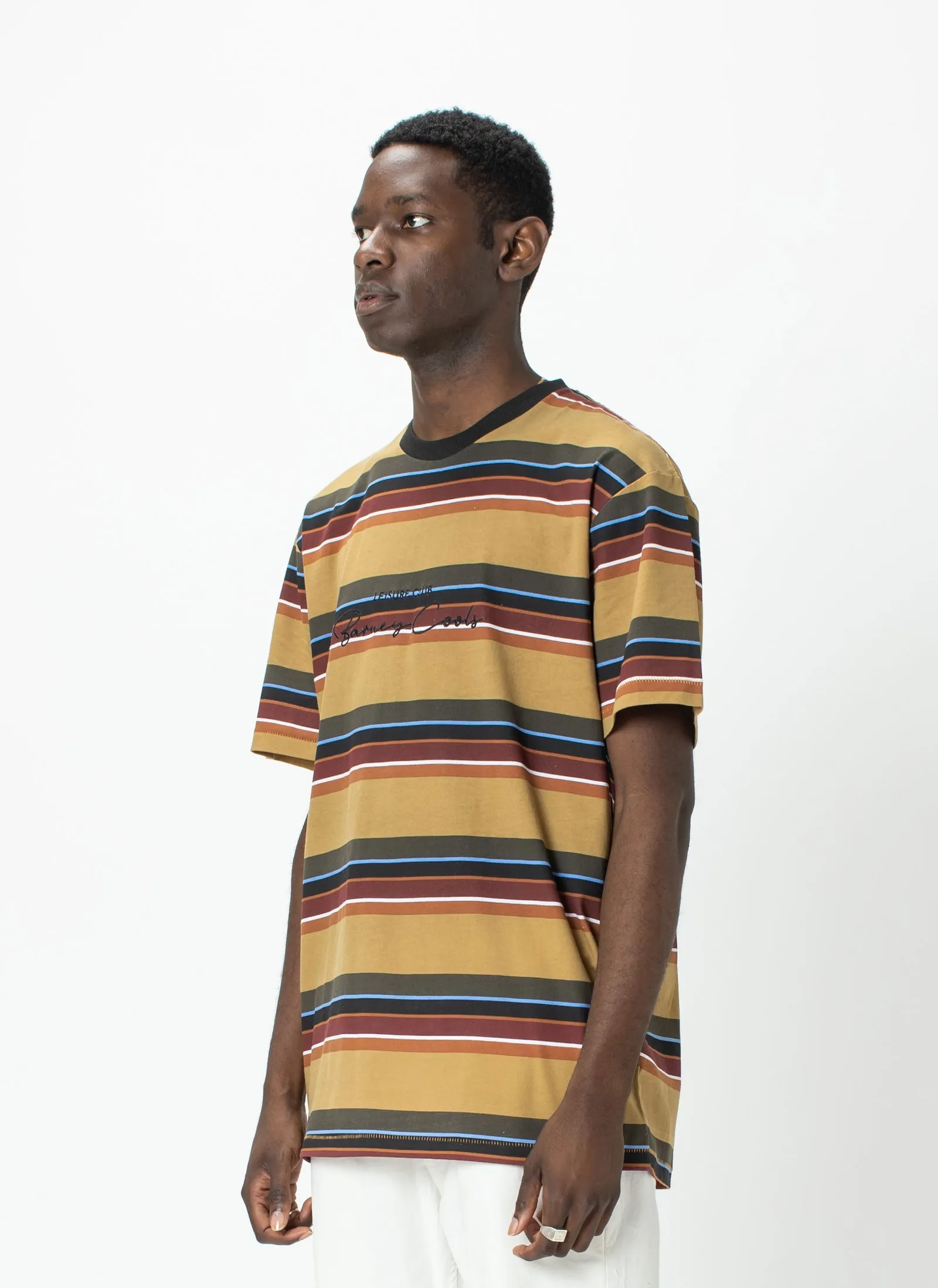 Club Script Homie Tee Wheat Stripe sold by Barney Cools product image thumbnail 3
