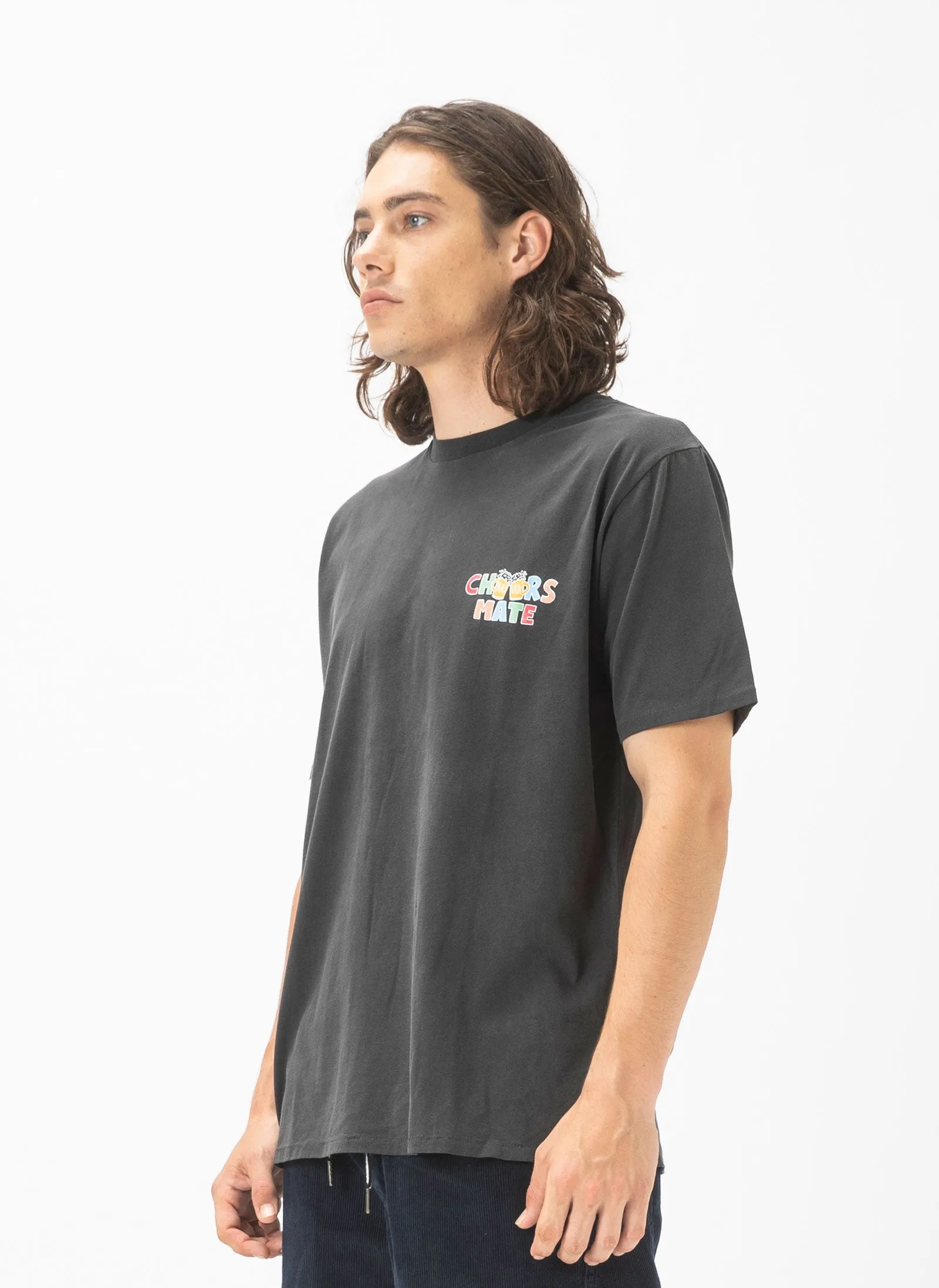 Cheers Mate Tee Black sold by Barney Cools product image thumbnail 3