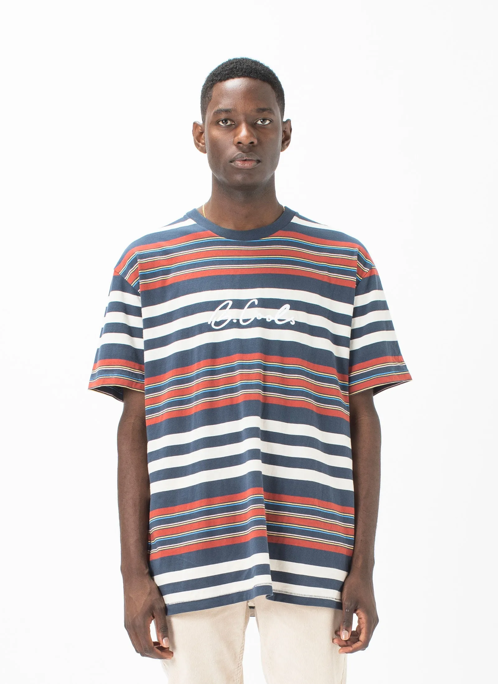 B.Cools Heritage Tee Slate Stripe sold by Barney Cools