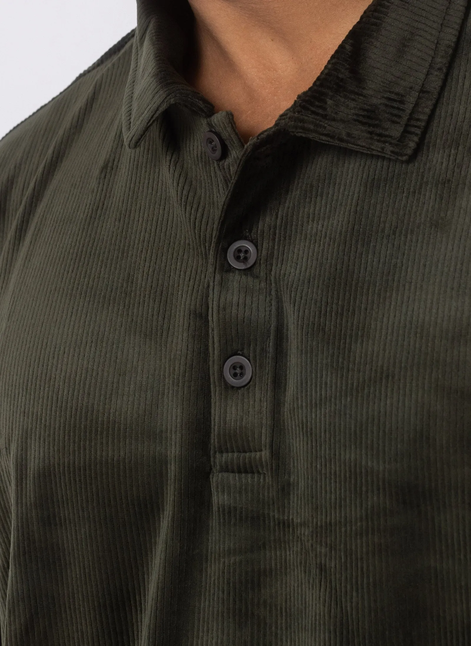 Velour Cord Polo Forest sold by Barney Cools product image thumbnail 3